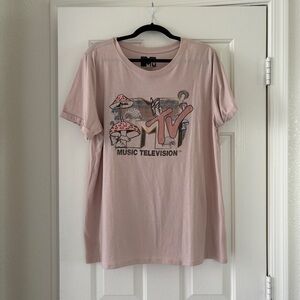 MTV Graphic Pink T-Shirt